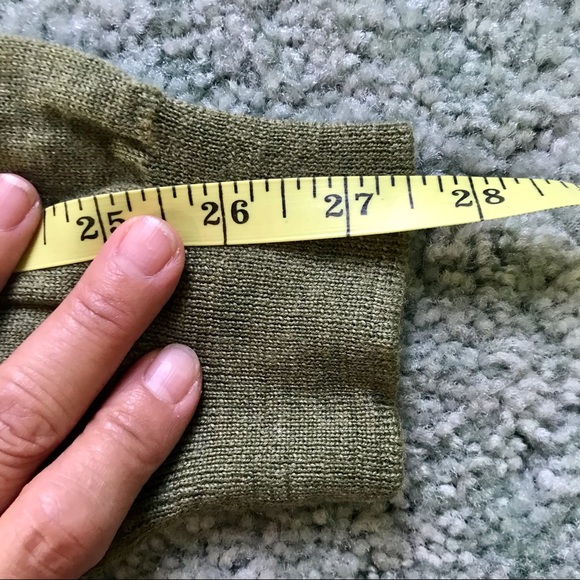 Men’s 100% Merino Wool Sweater, Sage Green Sweater, Men’s Dressy Sweater, XL - Picture 7 of 8